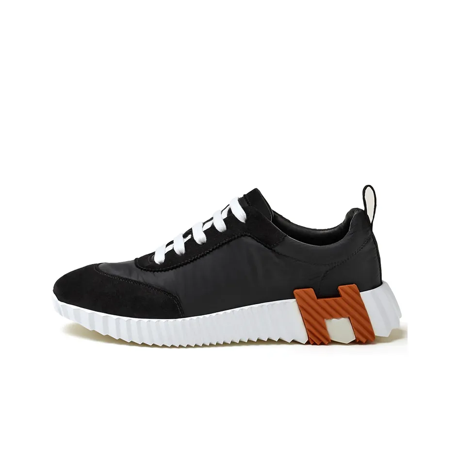 HERMES Bouncing Cushioning Anti Slip And Wear Resistant Low Top Athletic Shoes Women's Black