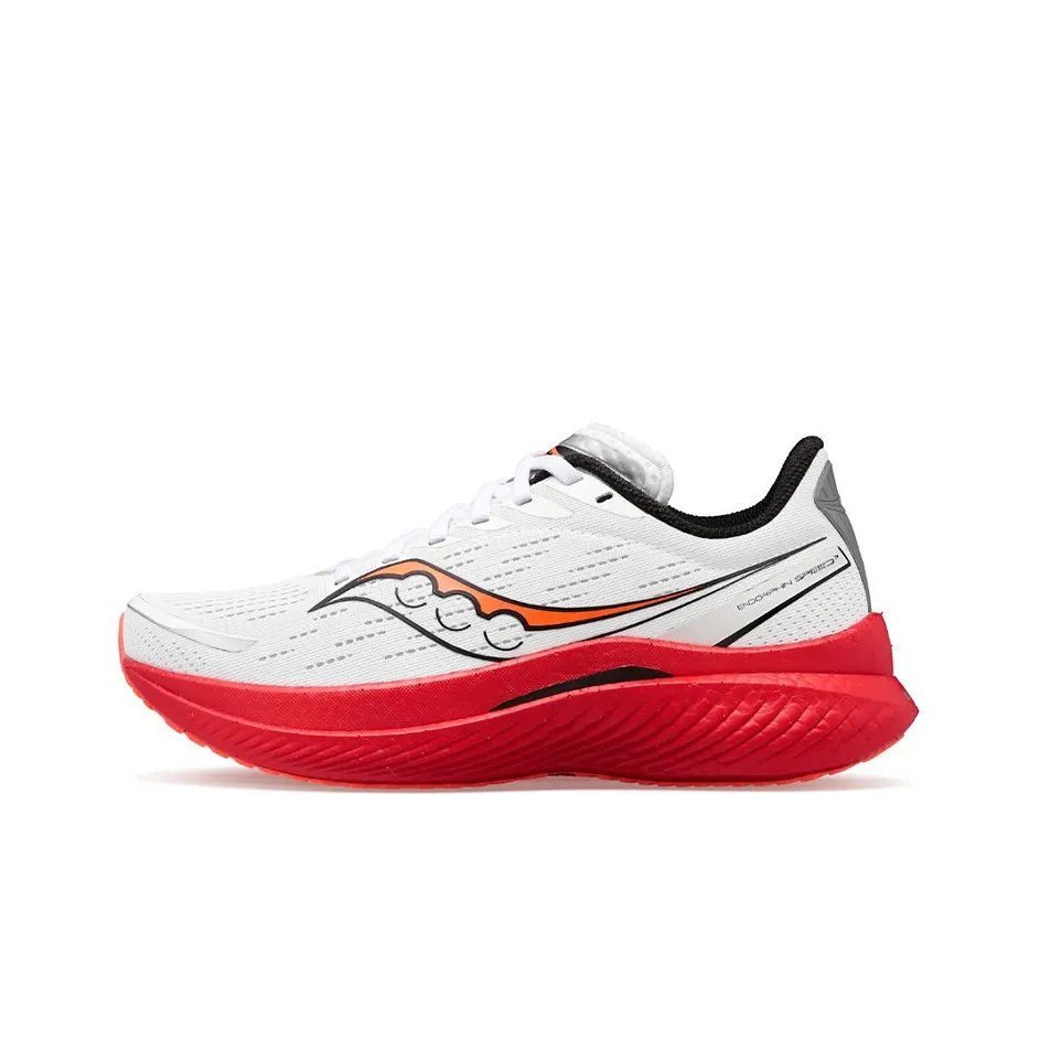 Saucony Endorphin Speed 3 Running Shoes Men Low Top White/Red