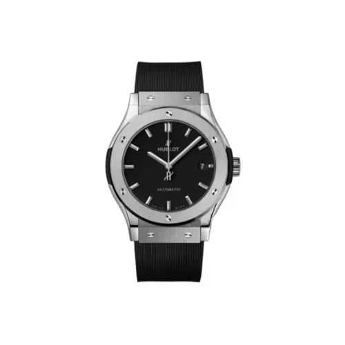 HUBLOT Автоматический Механический Movement Мужские Классические Фьюжн Часы 42 мм Черные