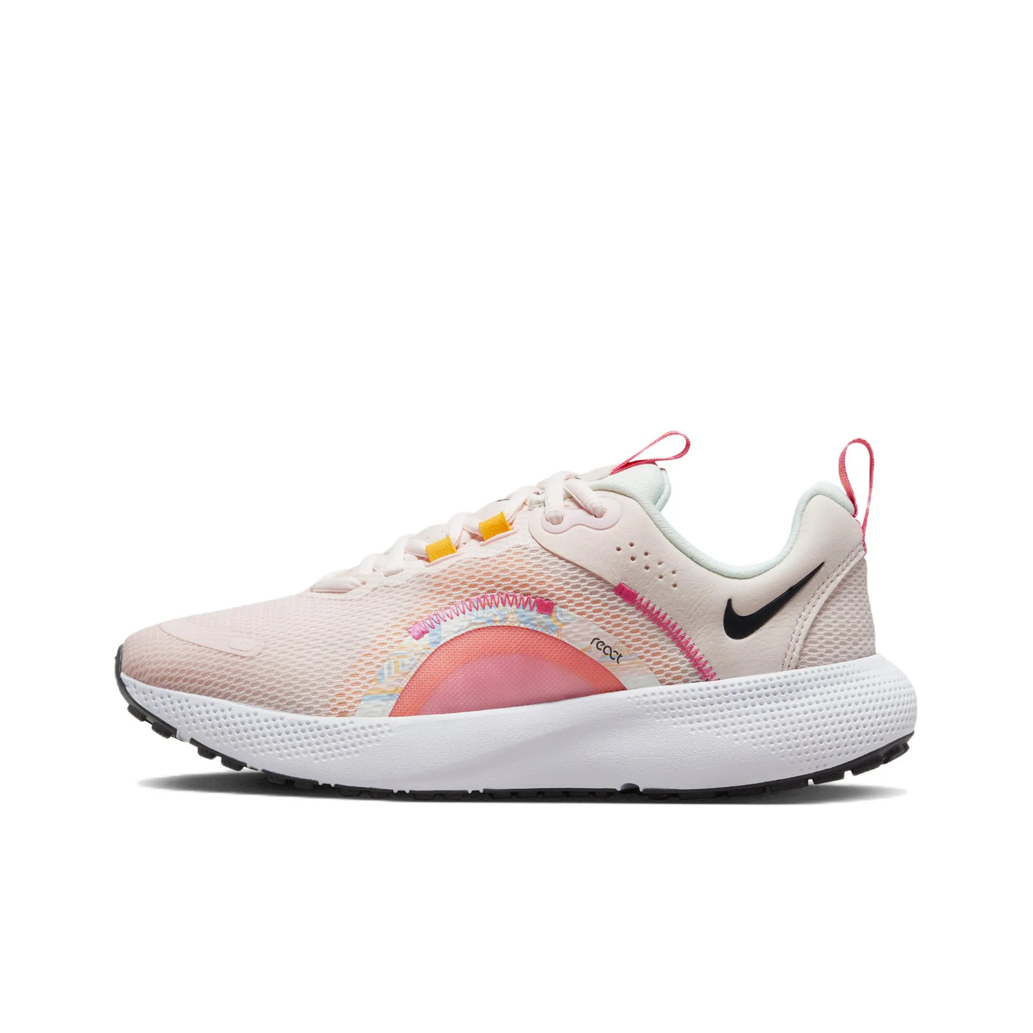 Nike React Escape Run 2 Амортизаторы Shock Absorbers Противоскользящие Устойчивые к истиранию Низкий топ Повседневные беговые кроссовки Женские Розовые