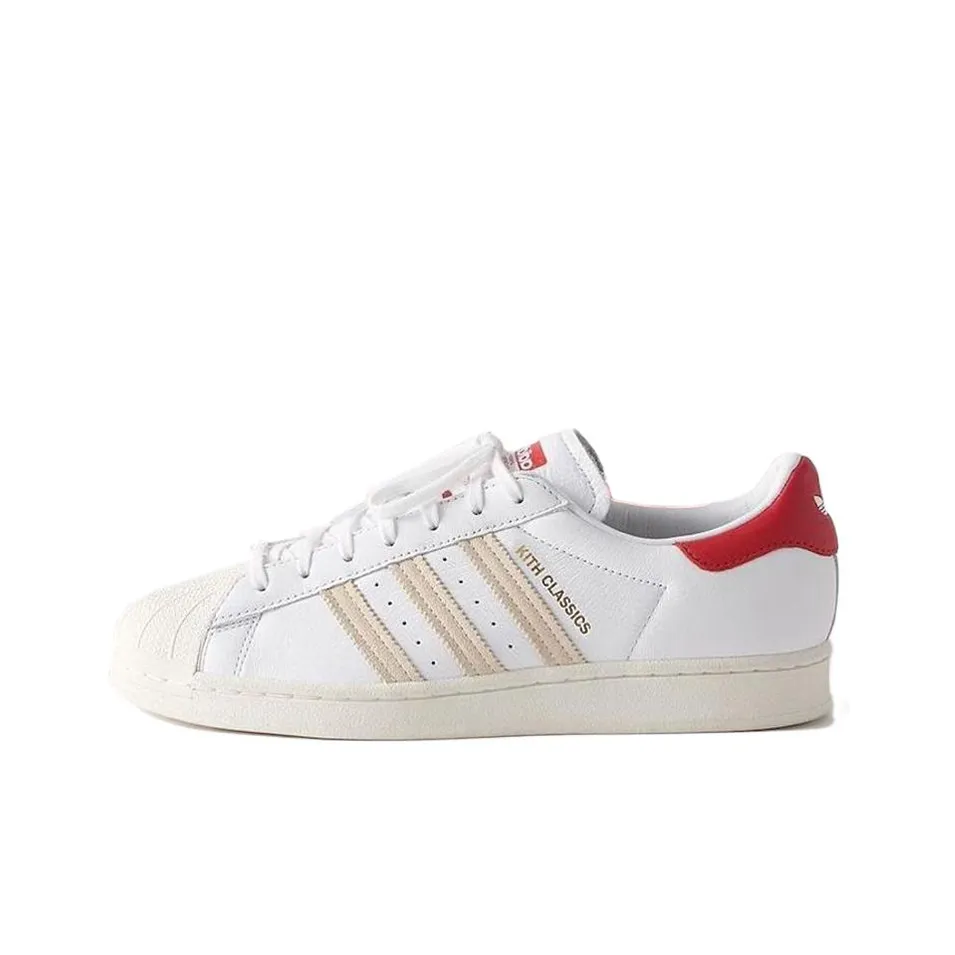 Adidas X Kith Superstar 'Classics Program   White Red'
