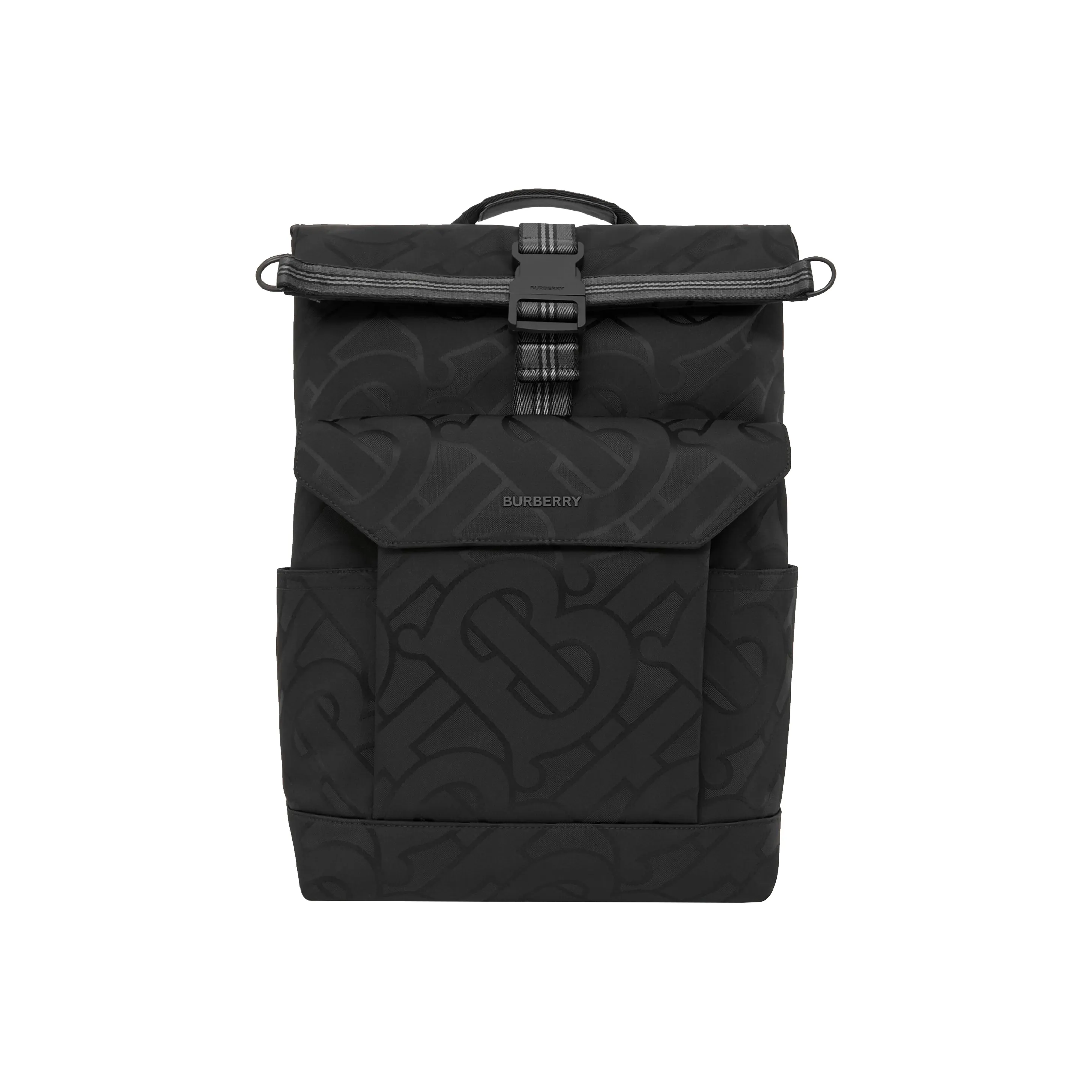 Burberry Leather Backpack Regular Men's Black