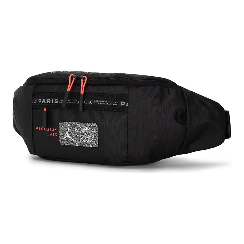 Jordan Paris, Collaboration Polyester Fanny Pack Regular Unisex Black