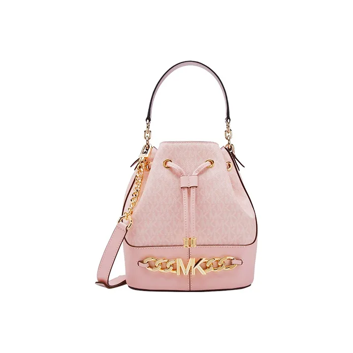 MICHAEL KORS MICHAEL KORS Luggage Collection Коровья кожа Ведрообразная сумка Сумка через плечо Сумка для женщин Розовый