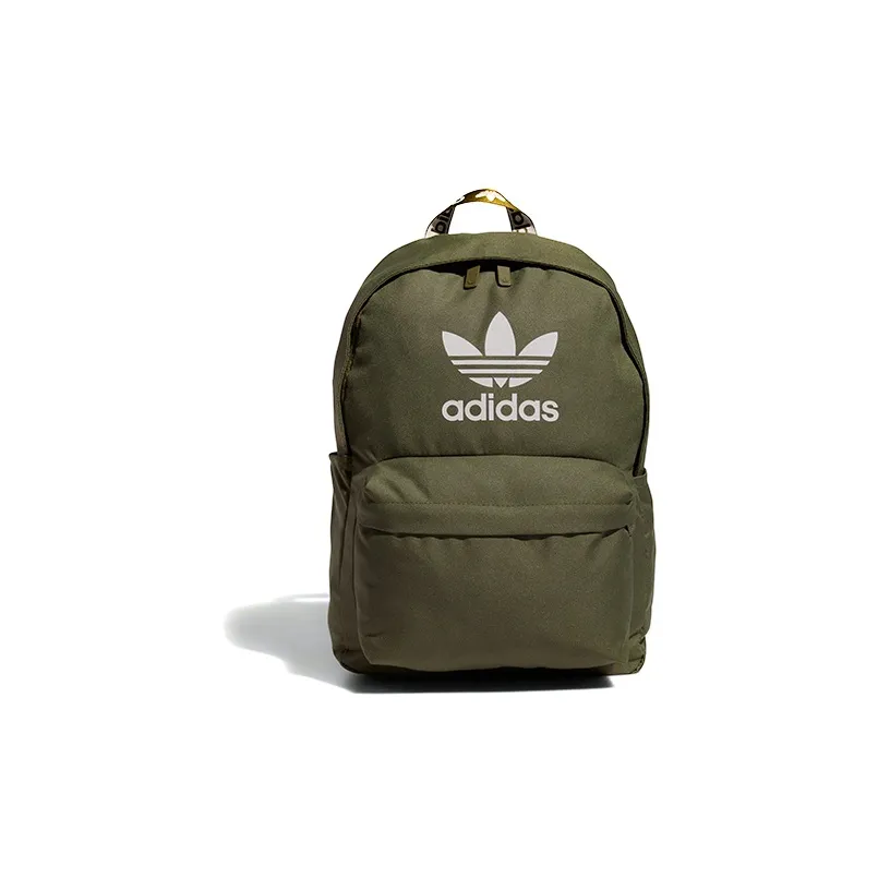 Adidas Originals Polyester Backpack Standard Unisex Dark Olive Green Adidas Originals Полиэстер Рюкзак Стандартный Унисекс Темный Оливковый Зеленый