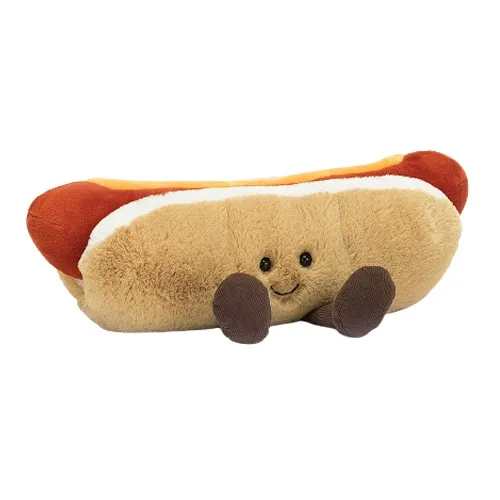 JELLYCAT Fun Food Collection Веселье Hot Dog Куклы Плюшевая кукла 11 см Рекомендуемый рост