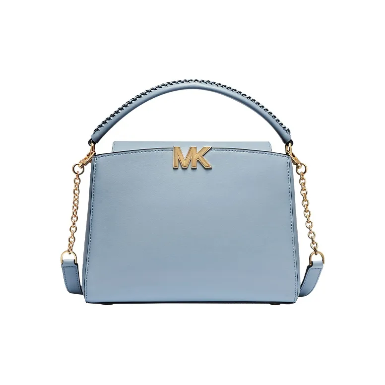 MICHAEL KORS Karlie Коровья кожа Сумка на плечо Сумка среднего размера Женская Светло-синяя