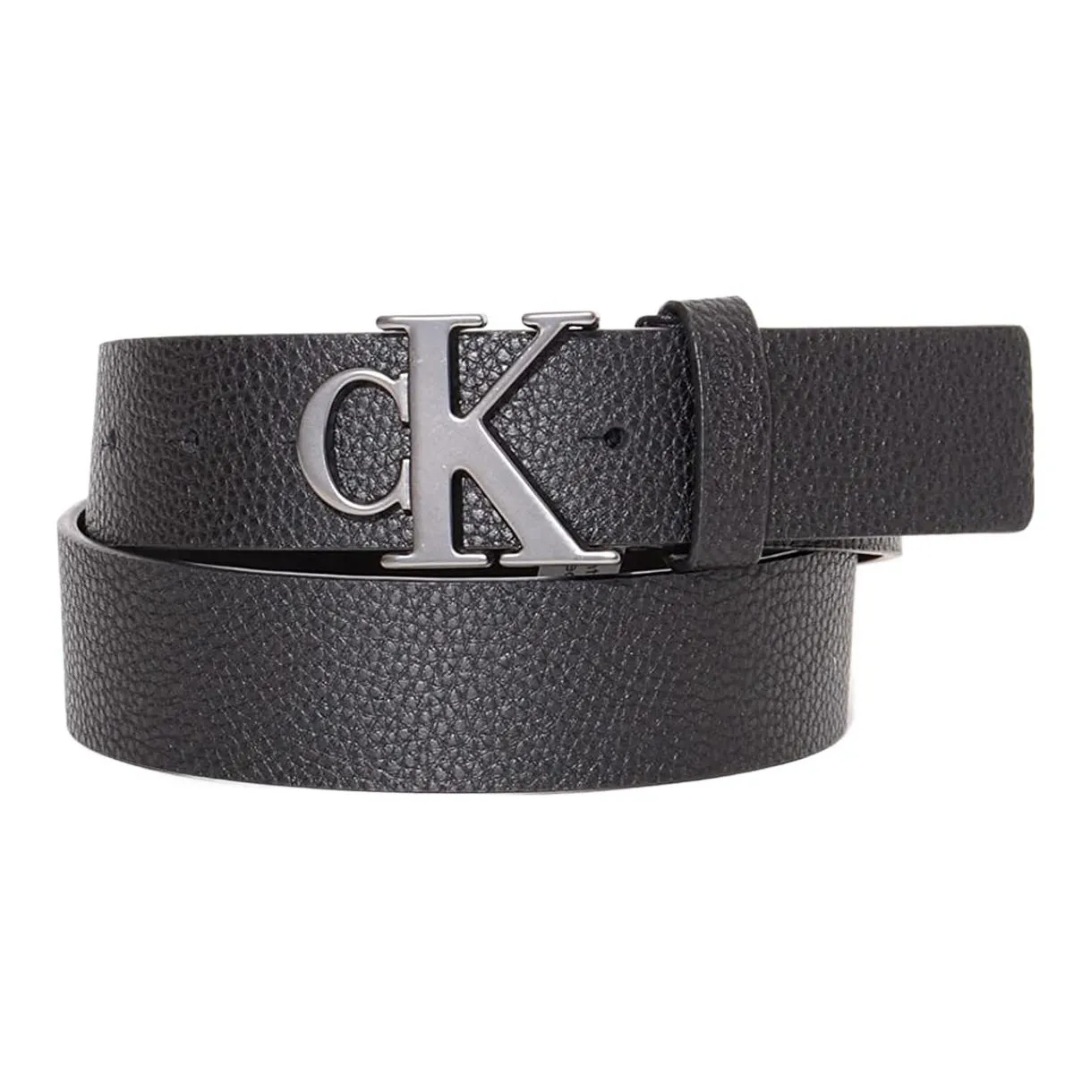 CALVIN KLEIN Leather Belts Men's Black Width 3.8cm