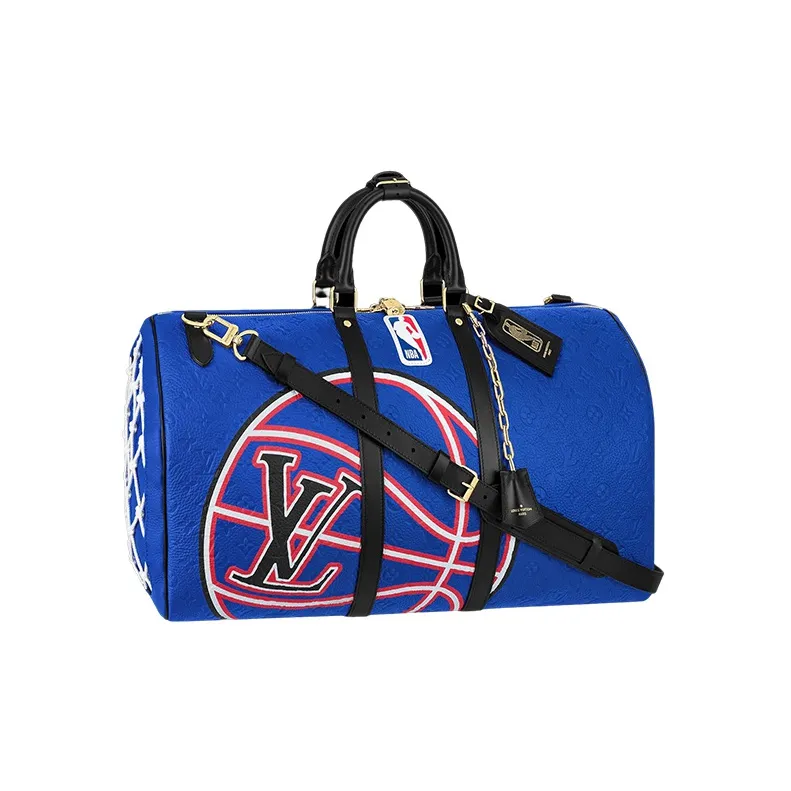 LOUIS VUITTON X Nba Keepall 55 Bandouliere Blue