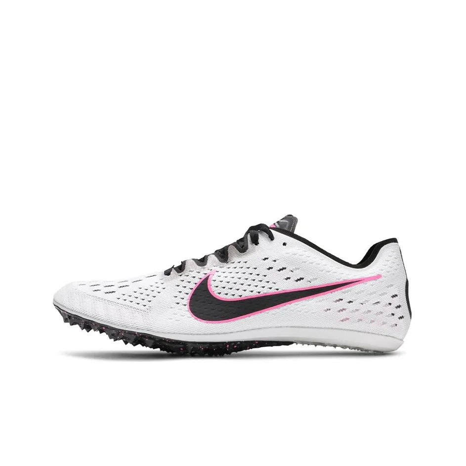 Nike Victory 3 Амортизаторы Устойчивые к истиранию Низкий Топ Марафон Беговые кроссовки Унисекс Белый Розовый