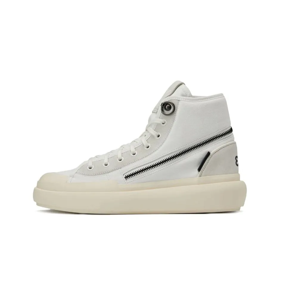 Y 3 Ajatu Court High Топ Стильные Скейтбординги Унисекс Белый