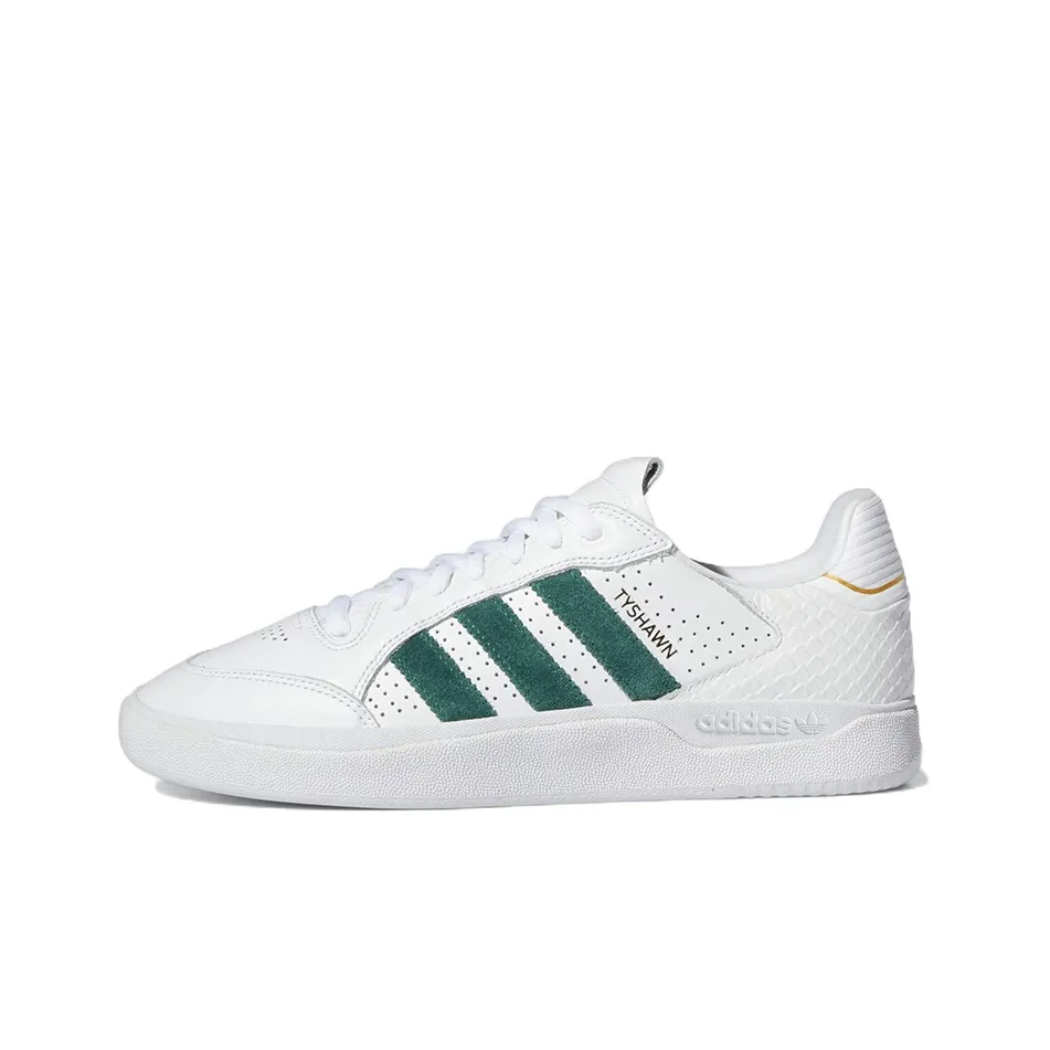 Adidas Originals Tyshawn Low Slip Resistant Abrasion Resistant Low Top Скейтборд Кроссовки Мужские Белый Зеленый