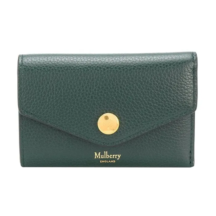 Mulberry Кожа Кошелек Женские Темно-зеленый