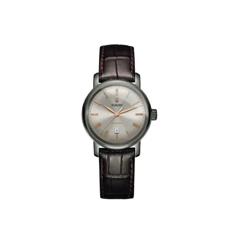 RADO Автоматический Механический Movement Женские Часы из коллекции DiaMaster, 33мм*33мм*9,6мм, Серый