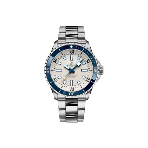 Breitling Автоматический Механический Movement Мужские Часы Super Ocean Collection 42 мм Бежевые