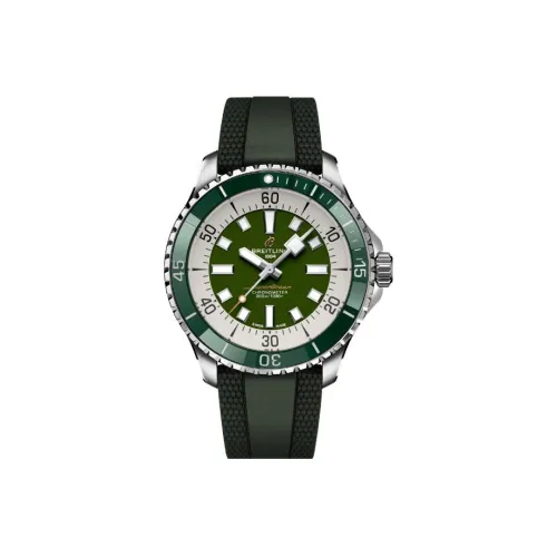 Breitling Автоматический Механический Movement Мужские Часы Super Ocean Collection 44 мм Зеленые