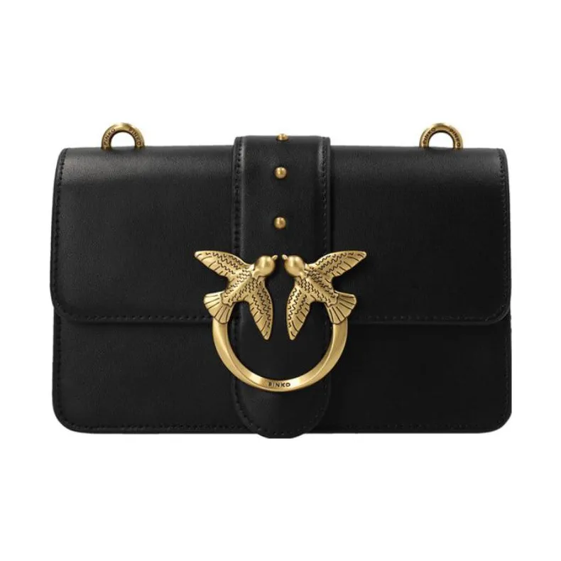 PINKO Кожа Сумка через плечо Женская Черная