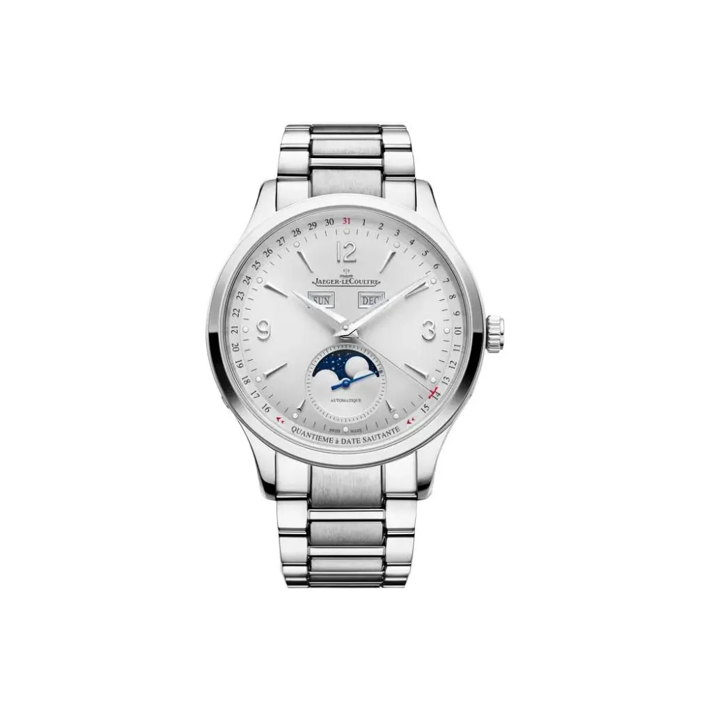 Sleek white dial