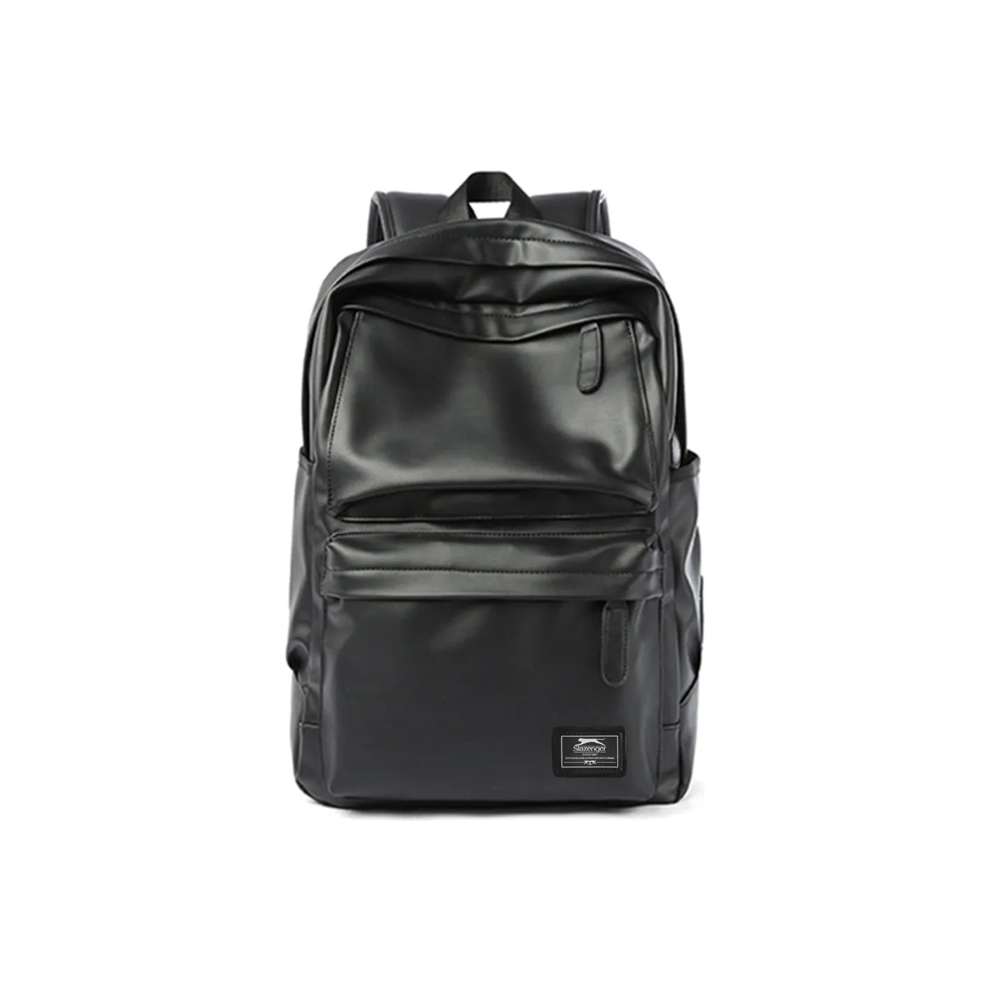Slazenger Рюкзак из ПВХ мягкой кожи мужской стильный черный