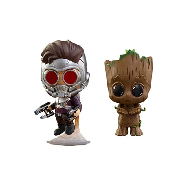 Hot Toys Star Lord Cosb361 Guardians Of The Galaxy 2 Groot 10cm/11cm Chibi Figures 10/11cm