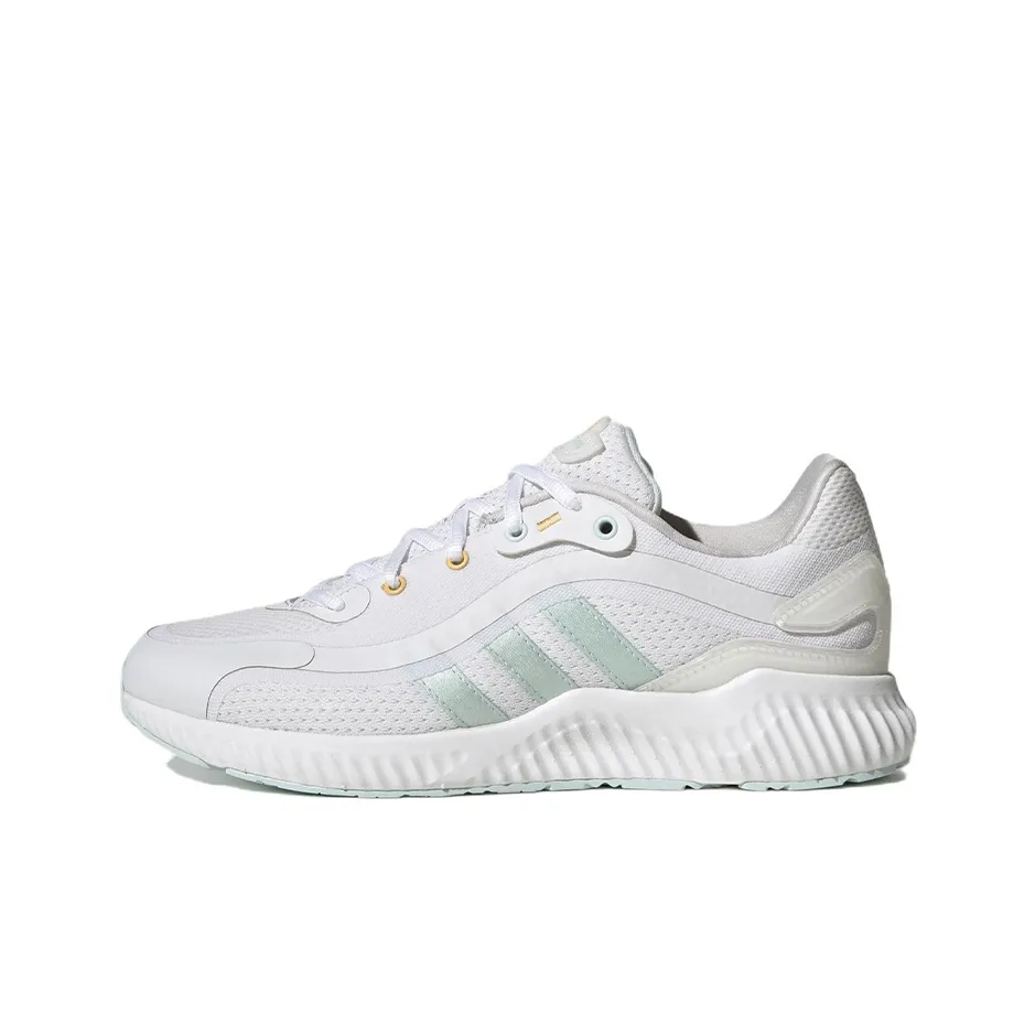 Adidas Jelly Bounce Slip Resistant Abrasion Resistant Breathable Low Top Casual Running Shoes Women's White Blue Adidas Jelly Bounce Slip Resistant Abrasion Resistant Дышащий Низкий Топ Повседневные Беговые Кроссовки Женские Белые Синие
