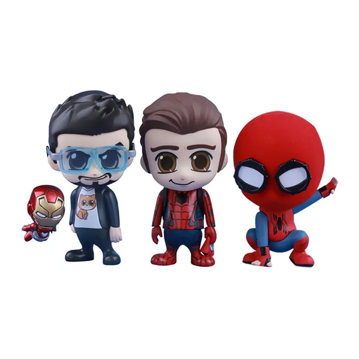 Hot Toys Spider Man Cosb370 Hero Returns Custom Battle Armor Set Chibi Figures 3.5cm