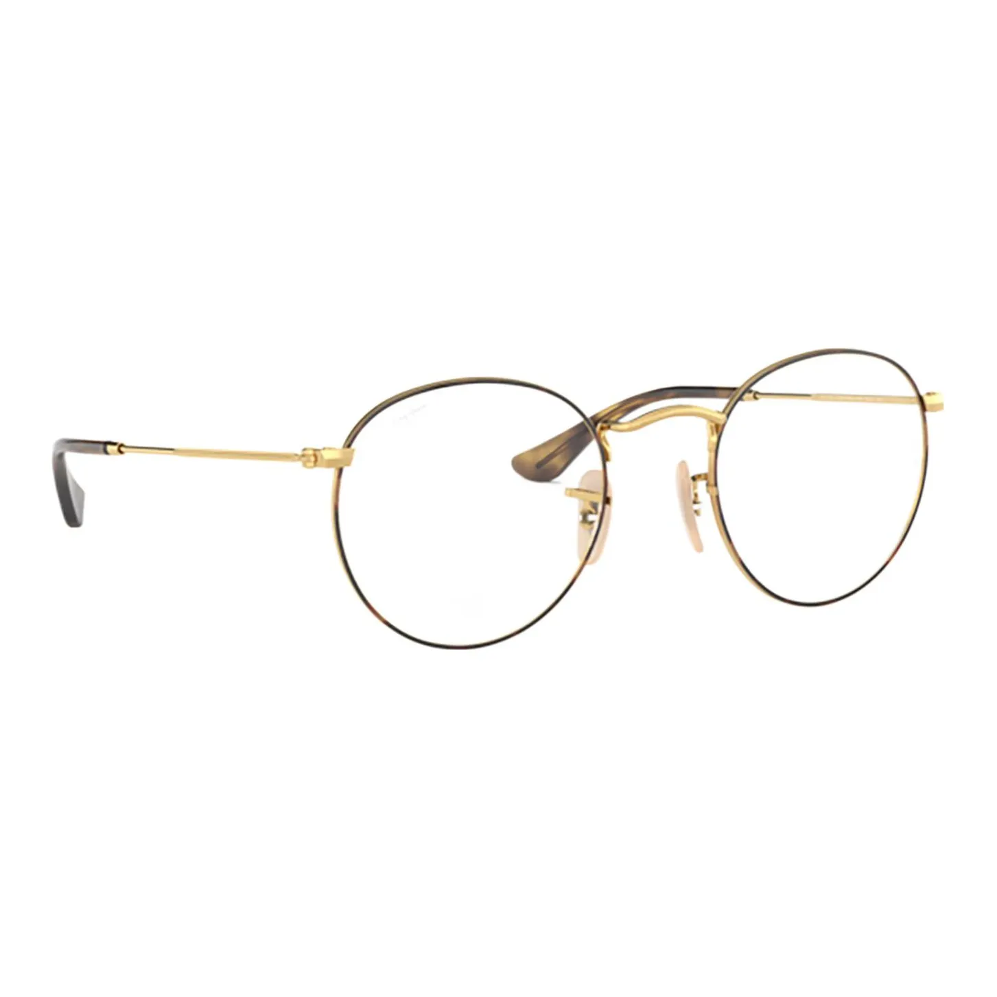 Очки RayBan с диоптриями золотые унисекс