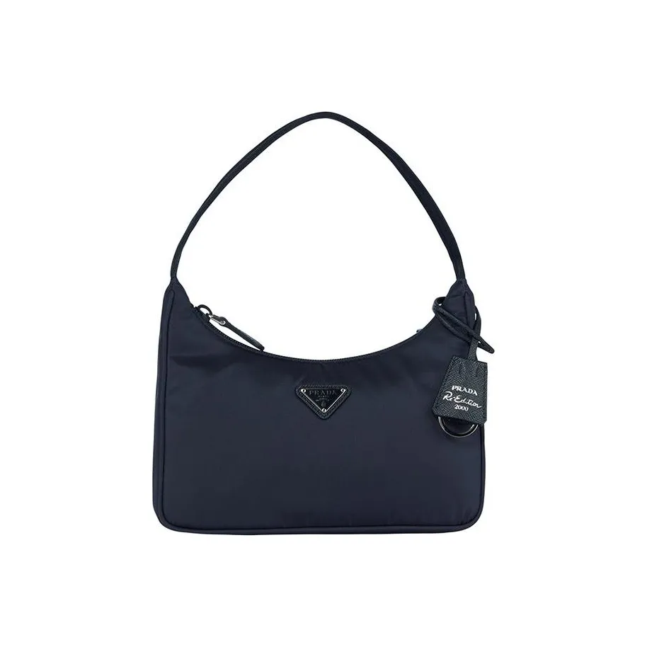 PRADA Re Edition Nylon Shoulder Bag, Handbag Mini Women's Marine Blue