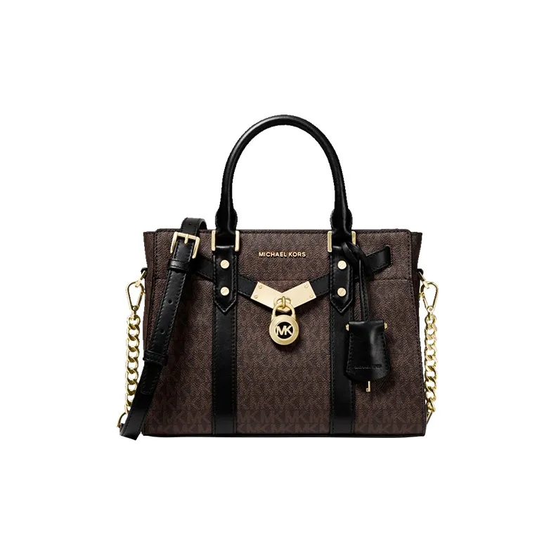 MICHAEL KORS Artificial Leather Crossbody Bag Small Women's Black Brown