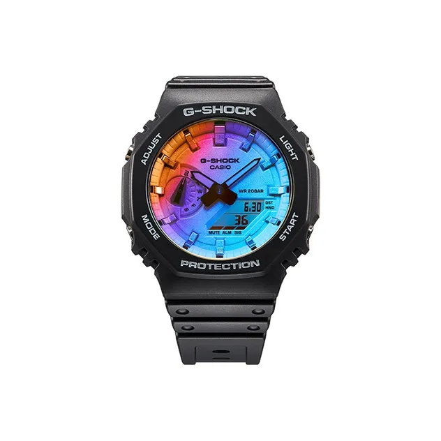 CASIO Кварцевый механизм Мужские часы Liquid Crystal/Analog Dual Display Series 48,5мм*45,4мм*11,8мм Синий
