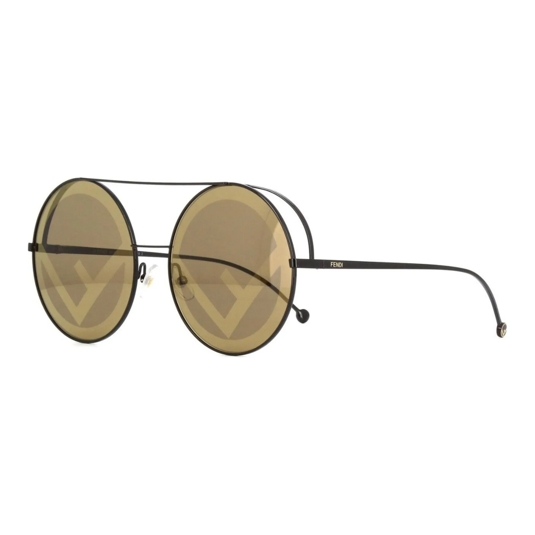 FENDI Alloy Round Sunglasses Unisex