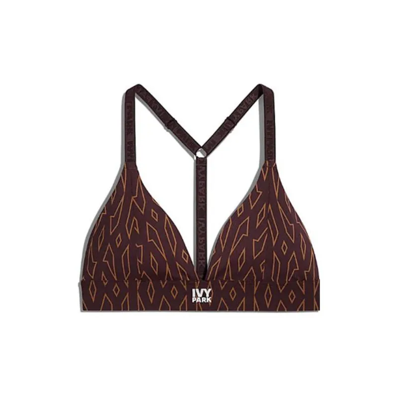 Adidas Originals Ivy Park Low Support Triangle Bra Wild Brown/Night Red