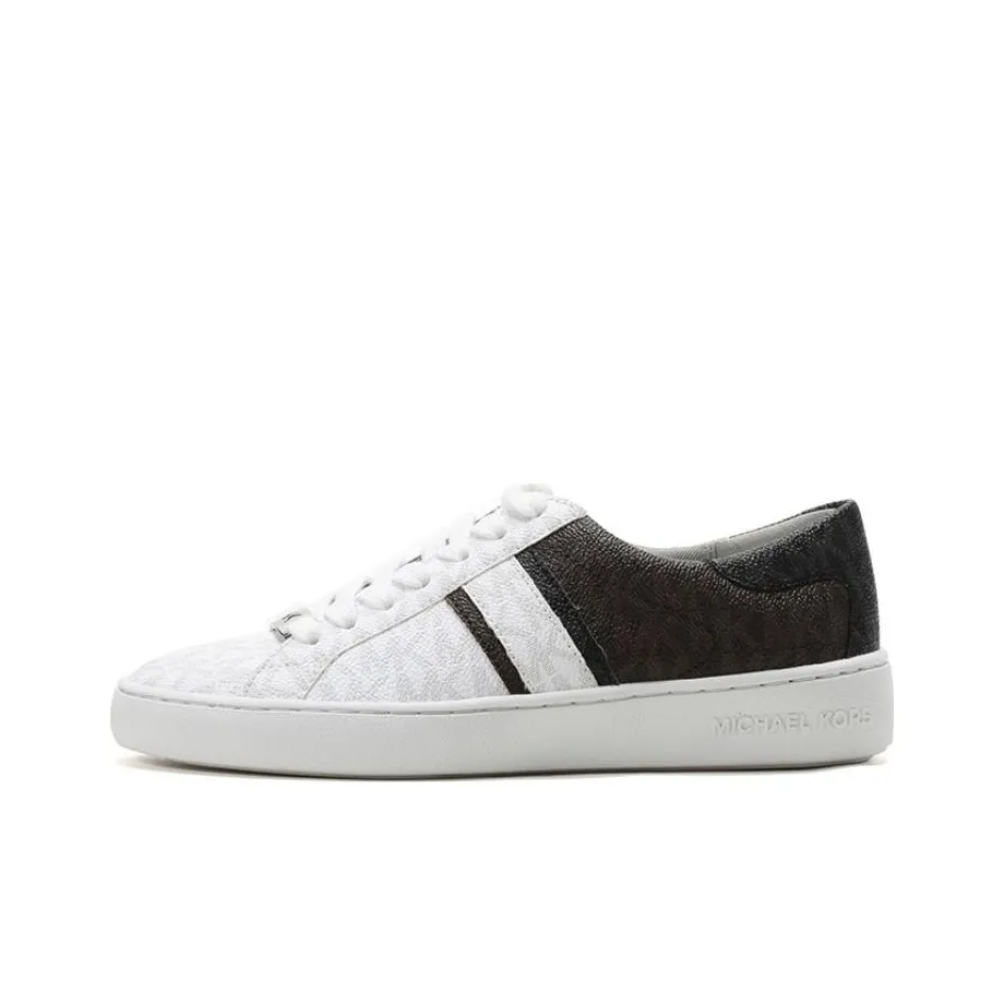 MICHAEL KORS Skateboard Shoes Great Women's Low Top Brown White