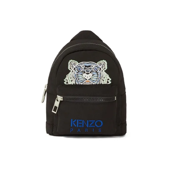 KENZO Nylon Fabric Backpack Unisex Blue