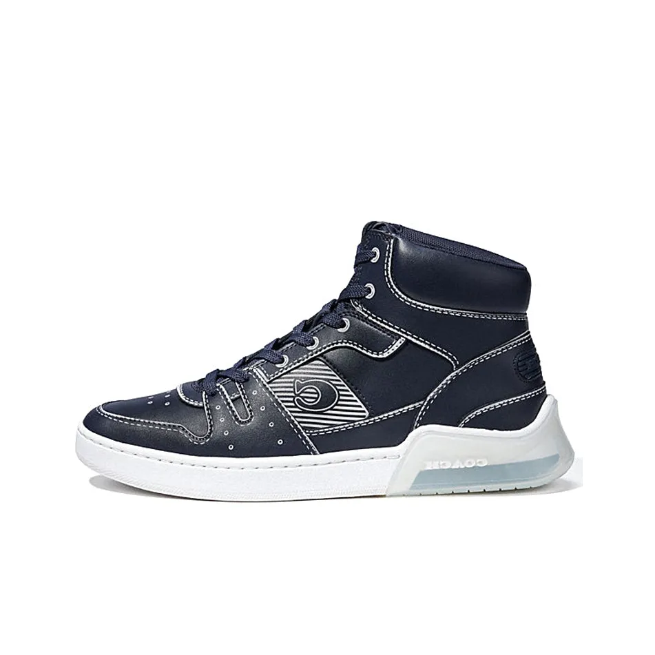 COACH CitySole Stylish Skateboarding Shoes Men's Dark Blue