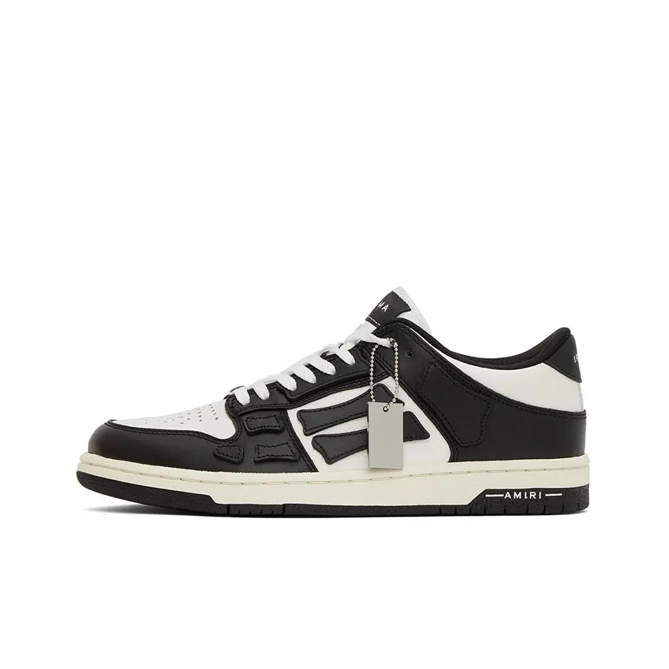 AMIRI Women's Skel Top Low 'Black White'