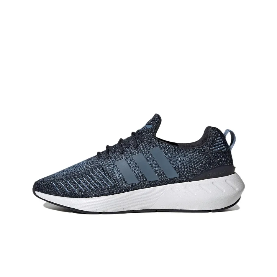 Adidas Originals Swift Run 22 Slip-resistant Abrasion-resistant Breathable Low-Top Running Shoes Unisex Blue White Adidas Originals Swift Run 22 Противоскользящие Устойчивые к истиранию Дышащие Низкие Беговые Кроссовки Унисекс Синий Белый