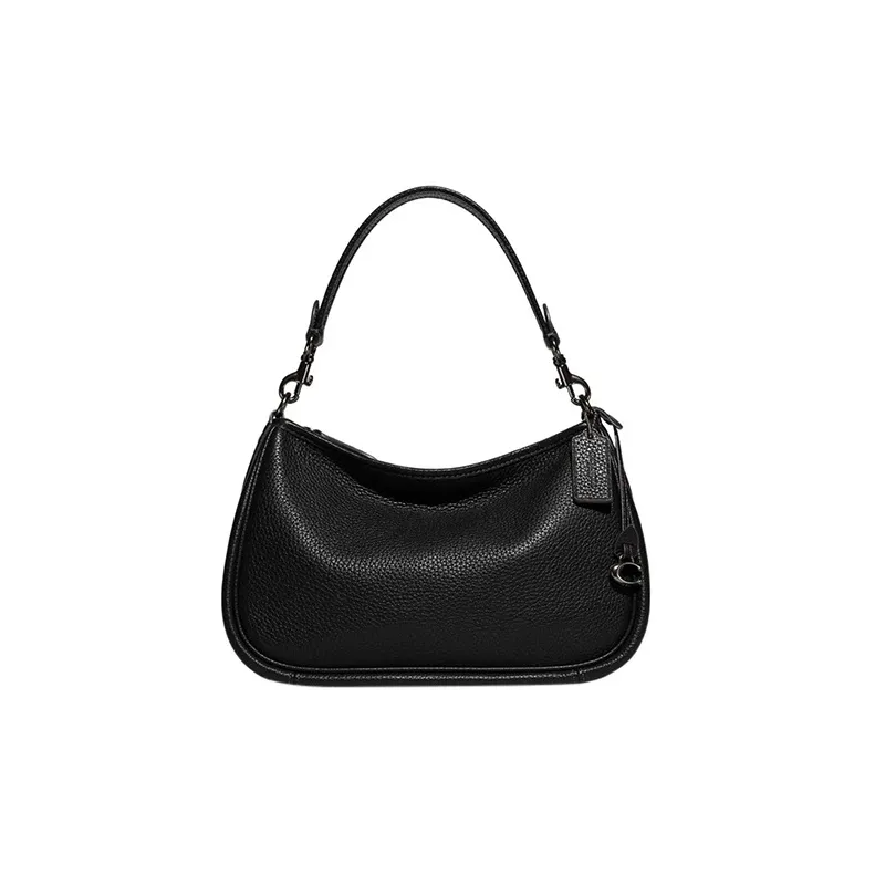 COACH Cary Pebbled Leather Handbag, Shoulder Bag, Crossbody Bag Tubas Women's Black