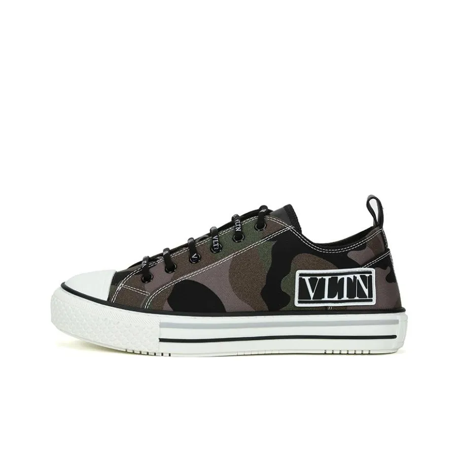 Valentino Low Top Skateboard Shoes Men's Army Green