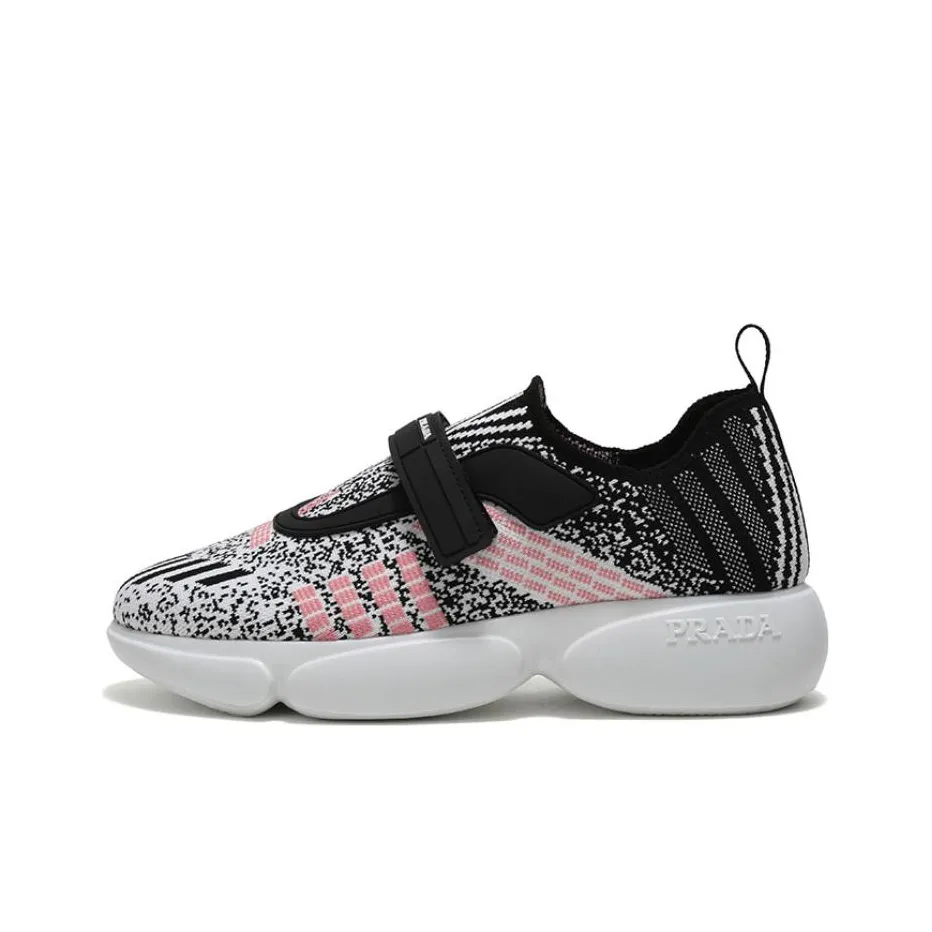 PRADA Cloudbust Breathable Low Top Sports Casual Shoes Women's Pink White