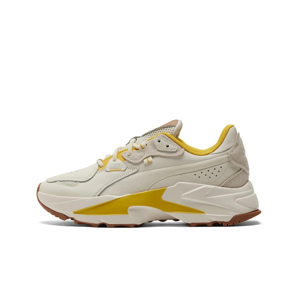 PUMA Orkid D.South Low Топ Кэжуал Женские Белый Желтый