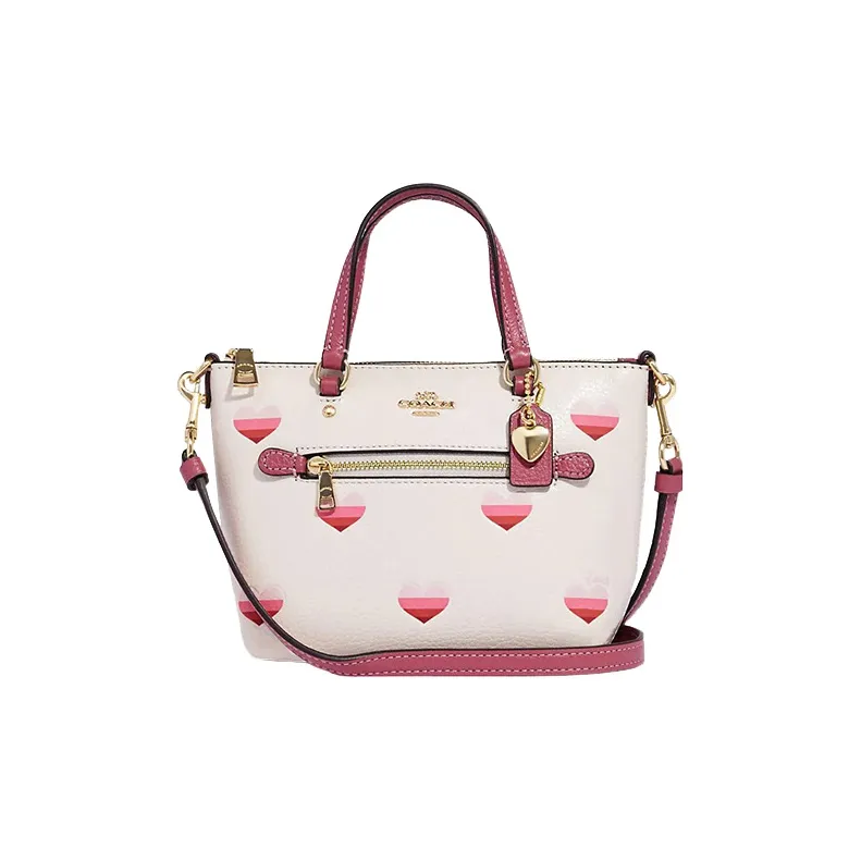 COACH Gallery Утонченный Pebble Кожа Сумка Сумка через плечо Сумка через плечо Маленькая Женская Белая