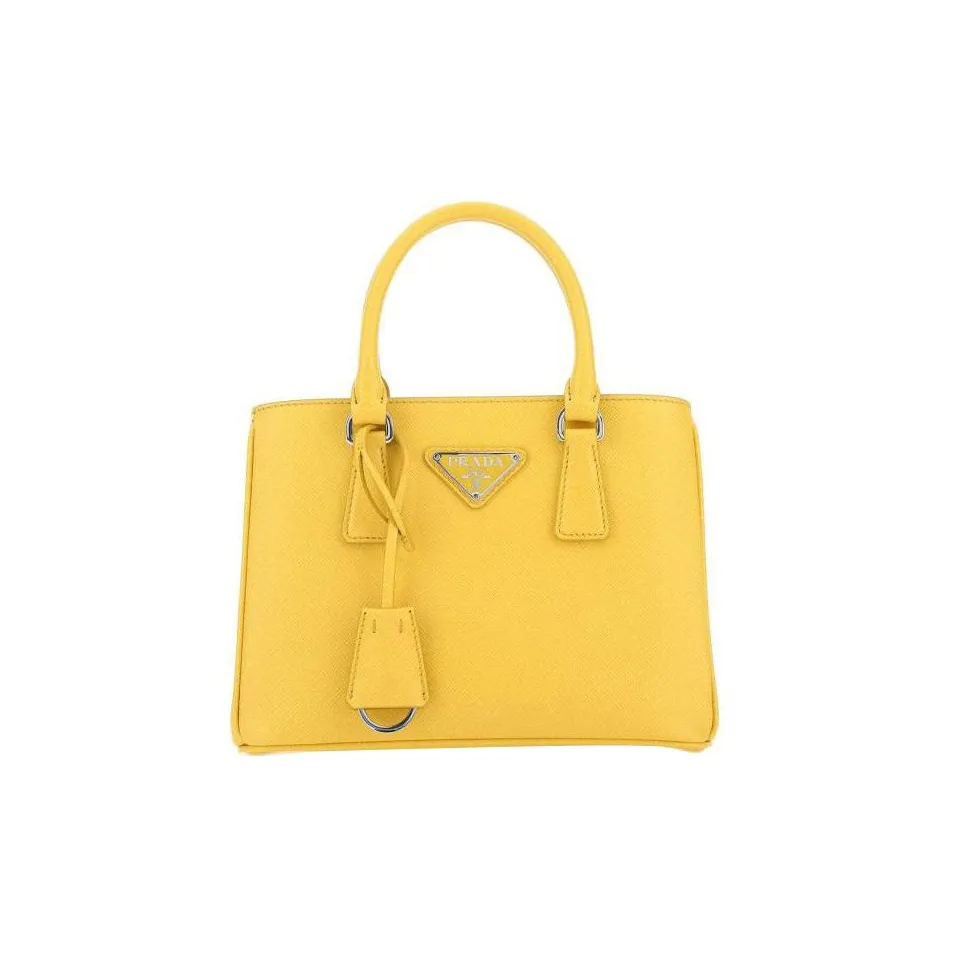 PRADA Galleria Killer Bag Saffiano Leather Killer Bag Handbag Mini Women's Yellow