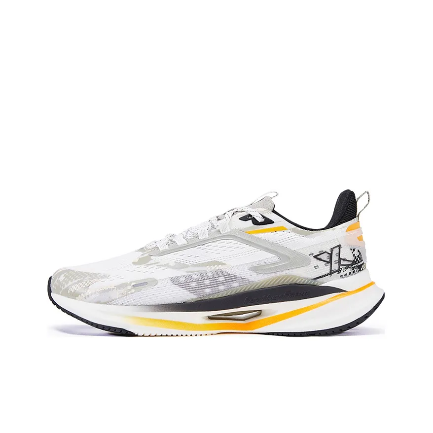 XTEP Speeding 3.0 Anti-Slip Wear-Resistant Breathable Lightweight Low-Top Running Shoes Men's Sail White Warehouse Gray