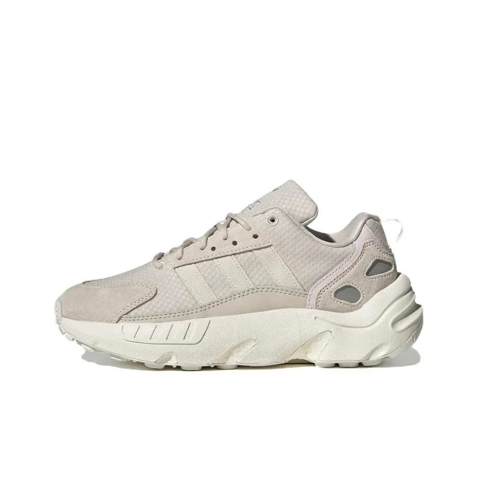 Adidas Originals ZX 22 Boost Slip-resistant Abrasion-resistant Low-top Беговые кроссовки Женские Бежевые