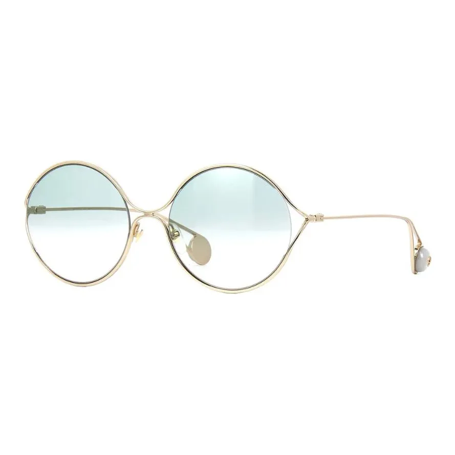 GUCCI Fashion Sunglasses Women's Green Gradient/Gold