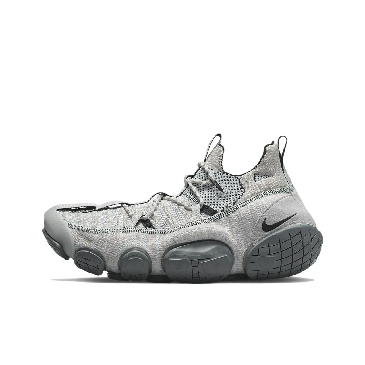 Nike ISPA Линк Shock Absorbers Противоскользящий Устойчивый к истиранию MID Топ Повседневная обувь Унисекс Серый