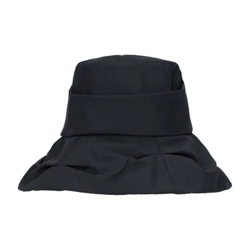 Yohji Yamamoto Полиэстер Шляпа ведра Черная Женская