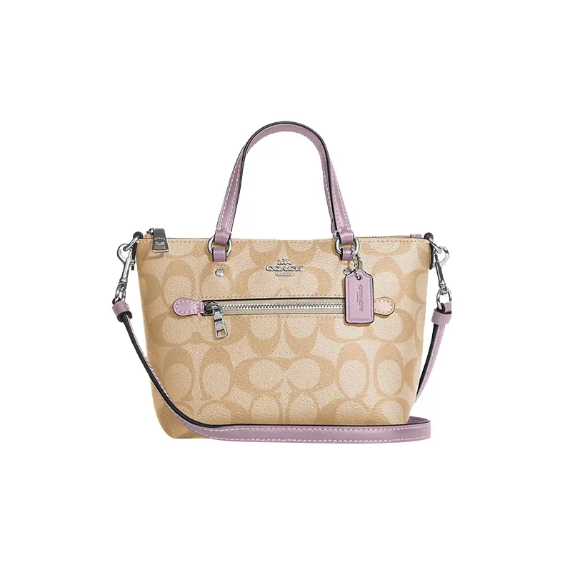 Coach Gallery Холст с покрытием и гладкая кожа Акценты Сумка Сумка через плечо Сумка через плечо Маленькая Женская