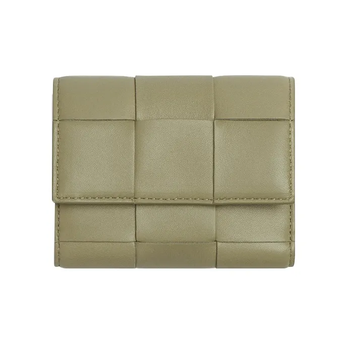 Bottega Veneta Cow Leather Wallet Women's Green